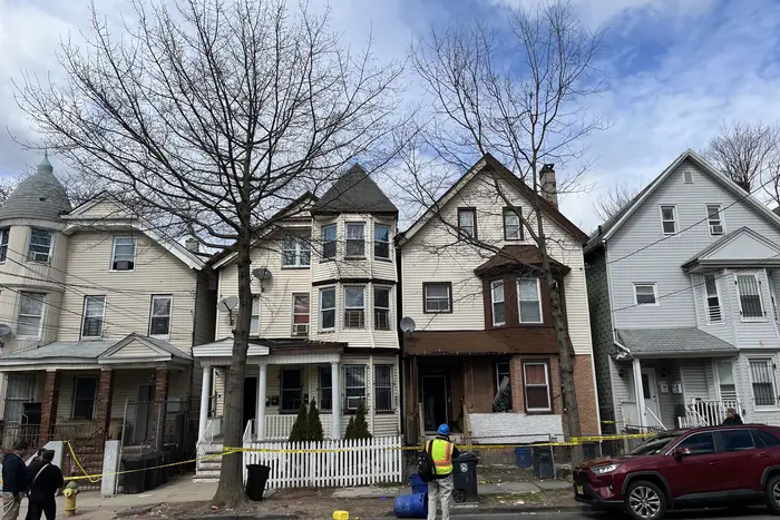 Three homes near Branch Brook Park in Newark were evacuated for structural damage after an earthquake hit the region Friday.